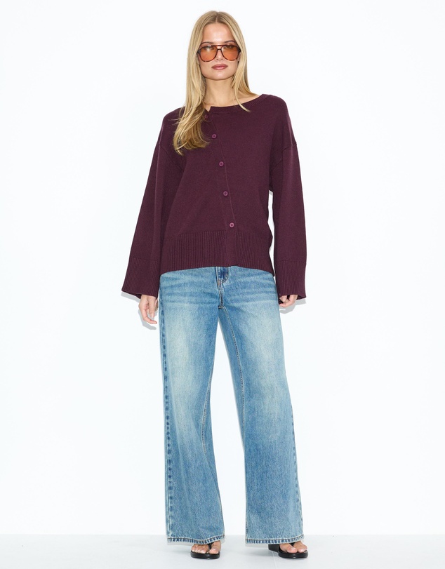 Dazie - Zara Asymmetric Knit Jumper