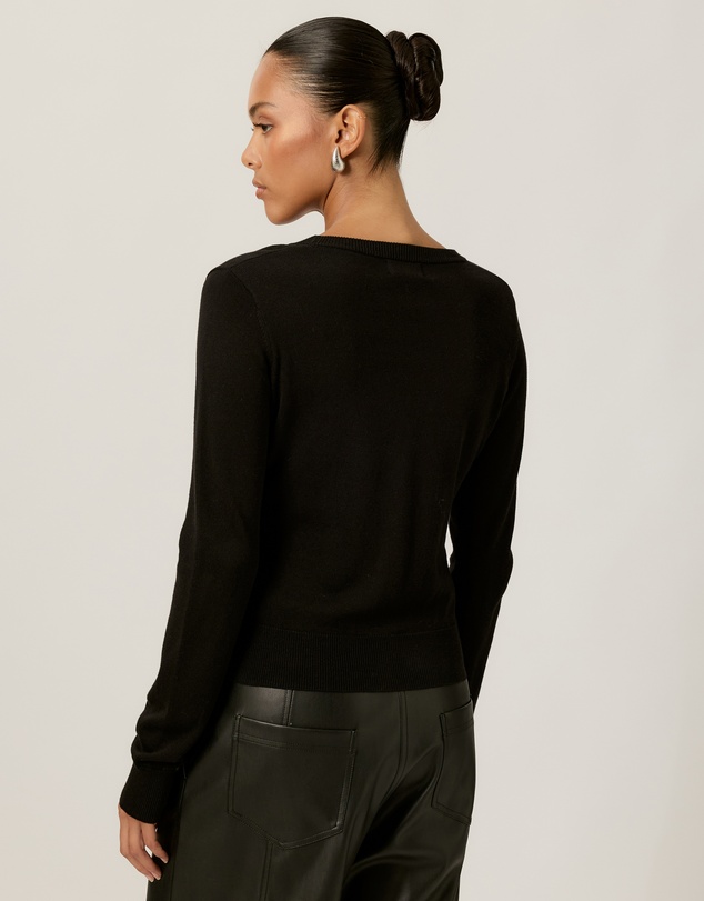 Tussah - Simone Cotton Blend V-Neck Knit Cardigan