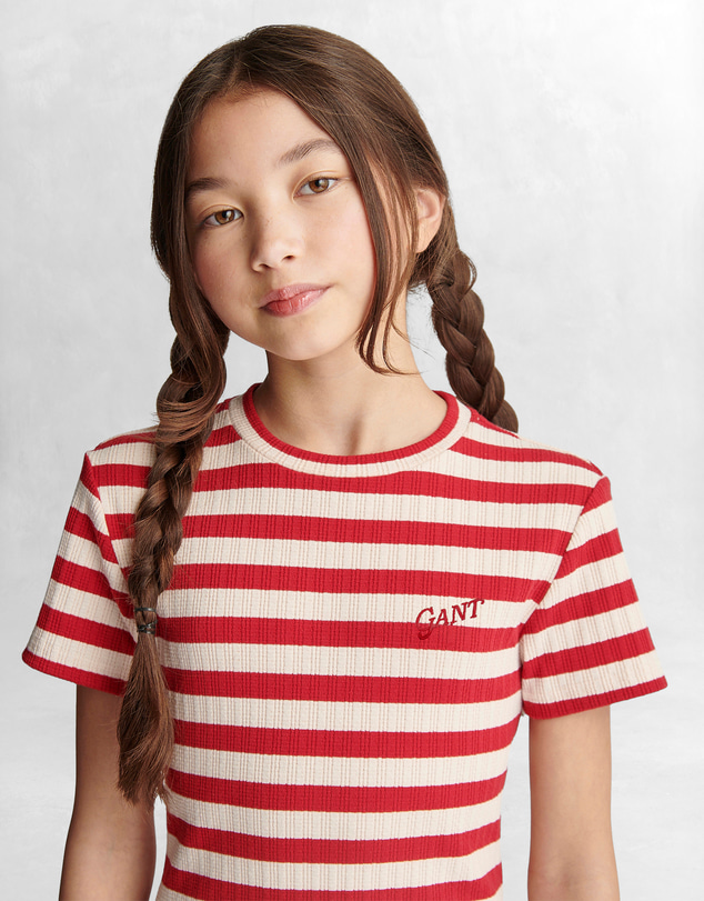 Gant - Striped Rib T-Shirt Dress