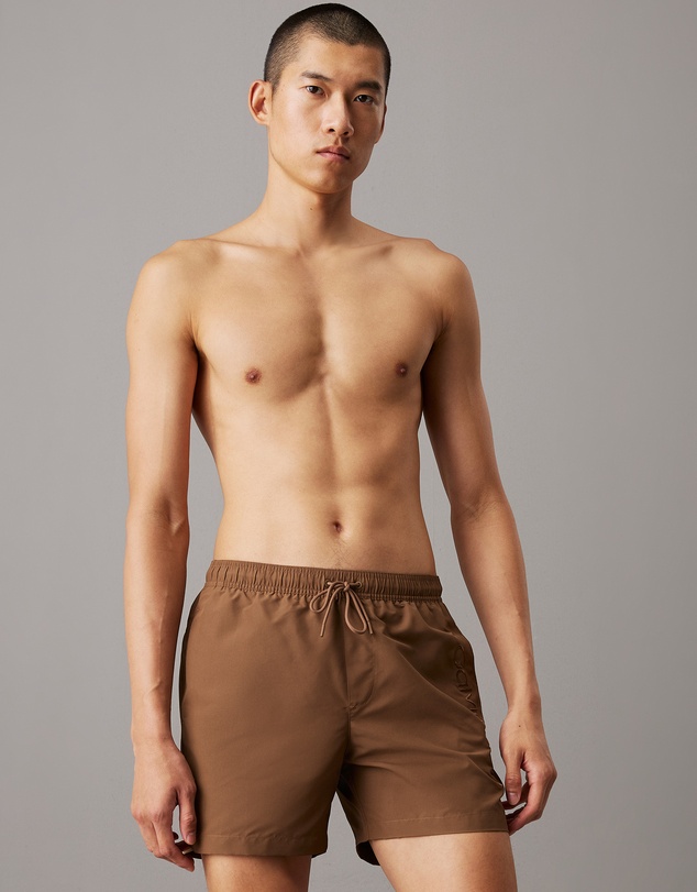 Calvin Klein - Logo Embroidery Medium Drawstring Swim Shorts