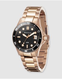 Maxum - Liberty Black Dial With Rose Gold Bracelet & Case