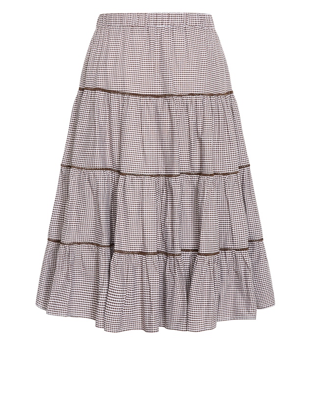 City Chic - Tessa Check Print Skirt