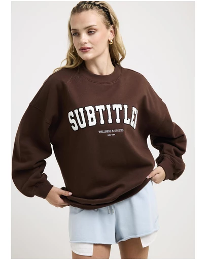 Subtitled - NYC Oversized Crew Neck Jumper