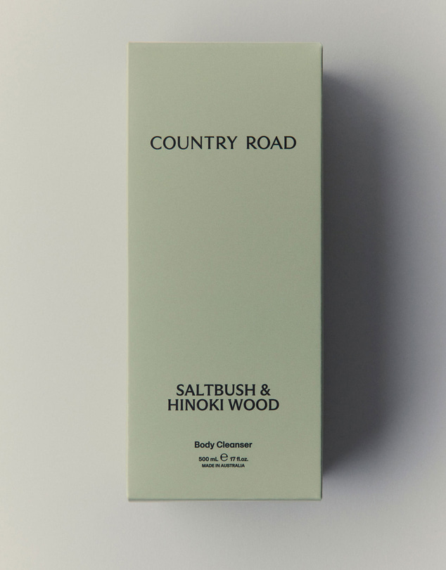Country Road - Australian Made Saltbush & Hinoki Wood Body Cleanser 500ml