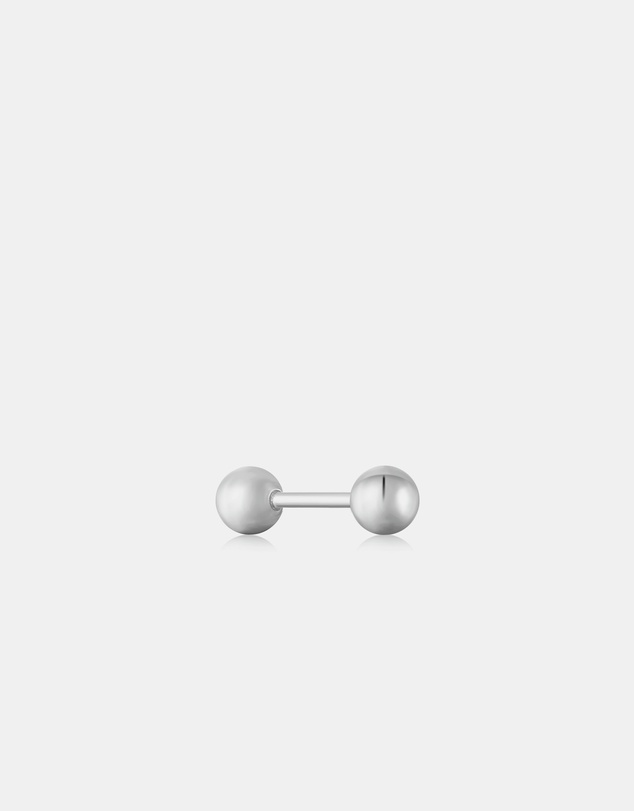 Ania Haie - Ania Haie Silver Sphere Barbell Single Earring