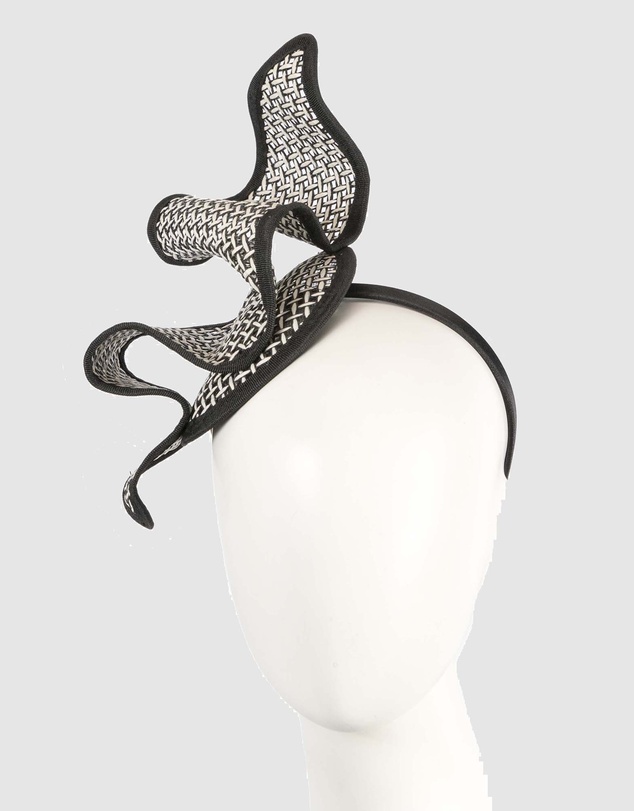 Max Alexander - Black and White Derby Day Racing Fascinator