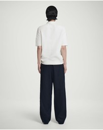 COS - Textured Knitted Cotton Polo Shirt