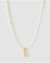 Arms Of Eve - Statement Letter Pearl Necklace