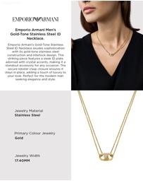 Emporio Armani - Gold Tone Necklace
