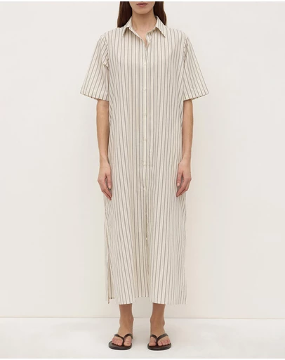 Assembly Label - Ria Stripe Midi Shirt Dress