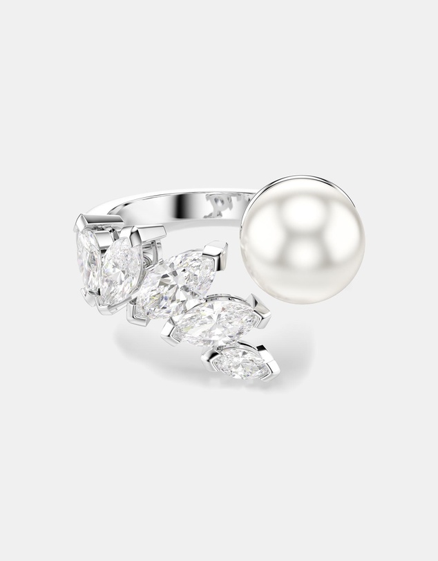 Swarovski - Mesmera:Ring Pearl Whi/Rhs