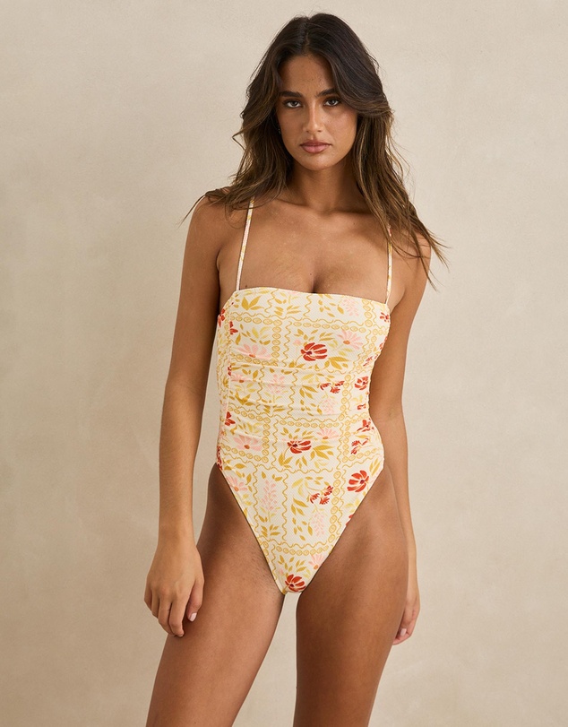 Rhythm - Wildflower Scrunched Side One Piece