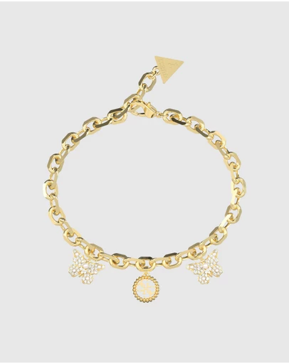 GUESS - Borboleta & 4G Charm Bracelet