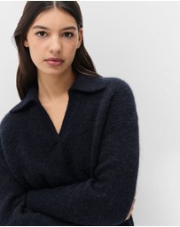 UNISON - Lofty Collared Knit