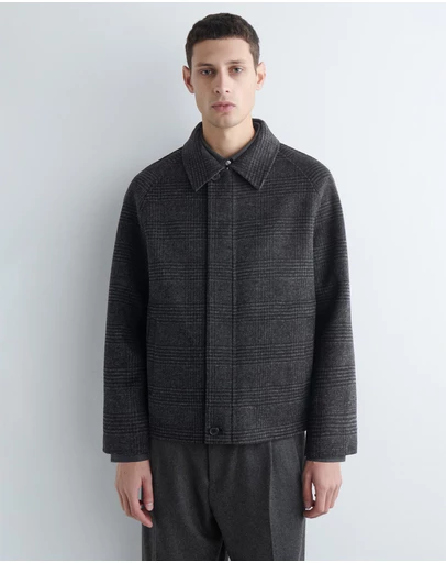 COS - Reversible Checked Herringbone Wool Jacket