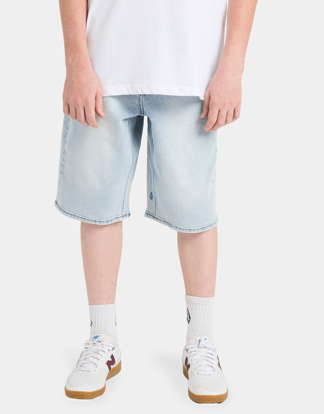 Volcom - Boys 8 to 16 Billow Denim Shorts