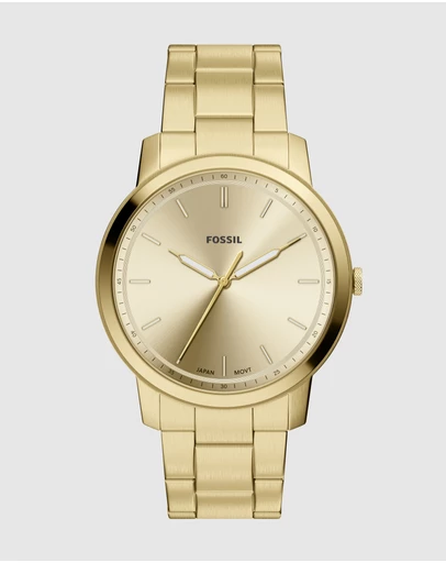 Fossil - Minimalist Gold Tone Analogue Watch