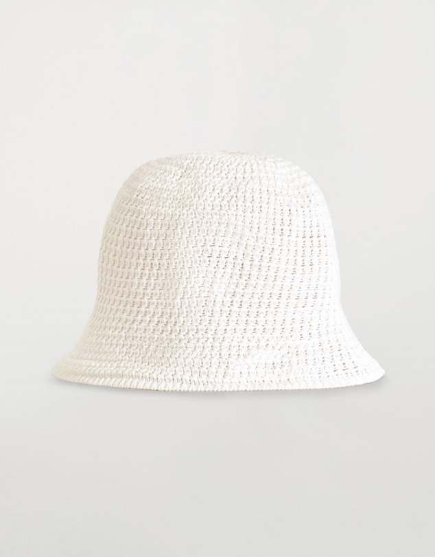 COS - Pointelle-Knit Bucket Hat