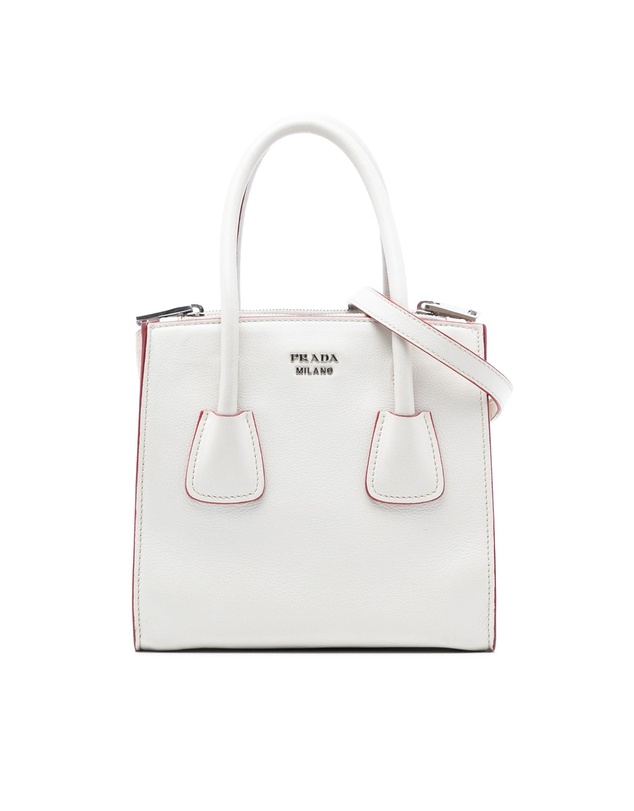 Pre-Loved by Azura Reborn - Pre-Loved Mini Scamosciato Trimmed Glace Calf Twin Pocket Satchel