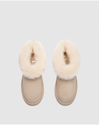 EVERAU - Australian Shepherd Ugg Frovia Platform Cow Suede Upper UGG Boots