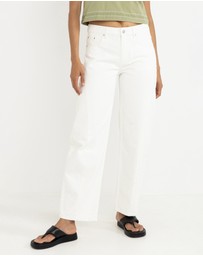 Rhythm - Low-Rise Barrel Denim Pants