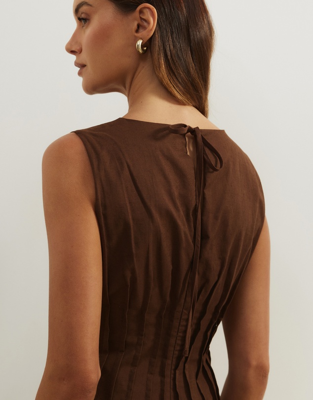 Atmos&Here - Anna Pin Tuck Shift Mini Dress