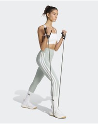 adidas Performance - Optime Essentials Workout 3-Stripes Medium Support Bra Womens
