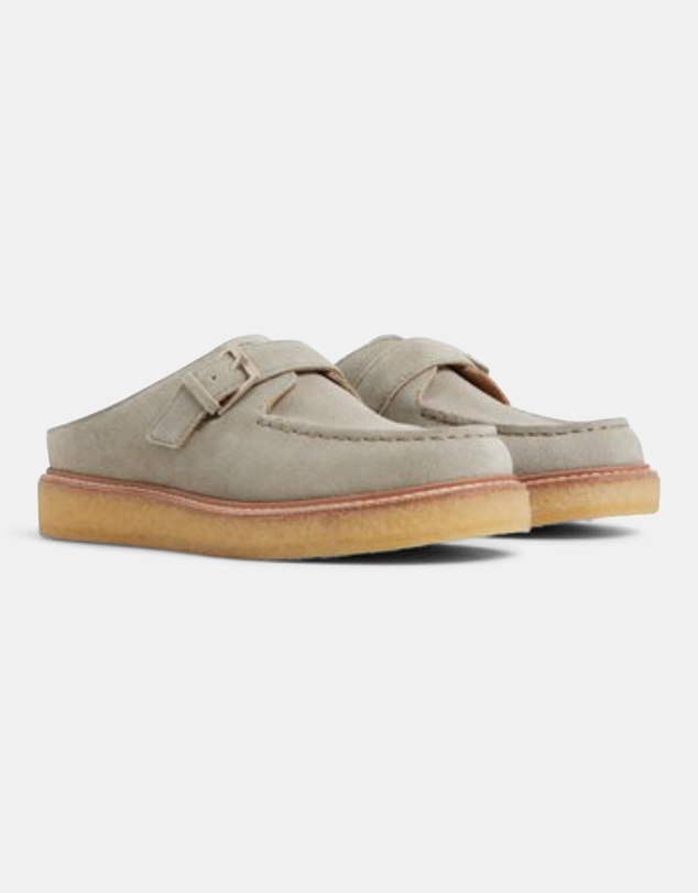 Sperry - Captains Oxford Mule Leather Suede Silver Sage- Women's