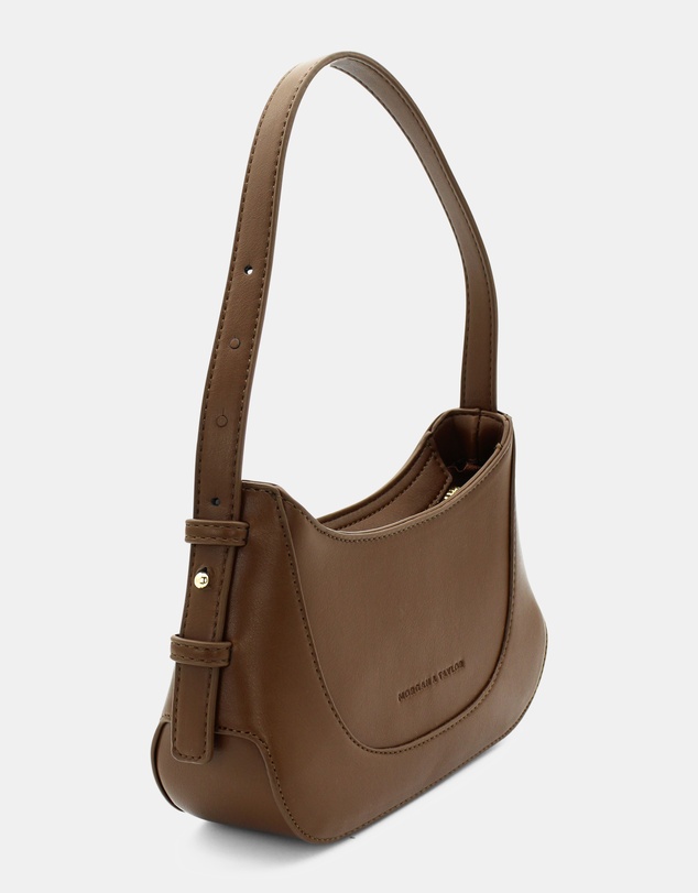 Morgan & Taylor - Aurora Shoulder Handbag in Chocolate Brown