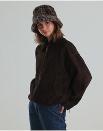 Morgan & Taylor - Marissa Faux Fur Hat in Grey