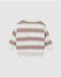 Bebe by Minihaha - Alvin Stripe Organic Knitted Jumper - Babies