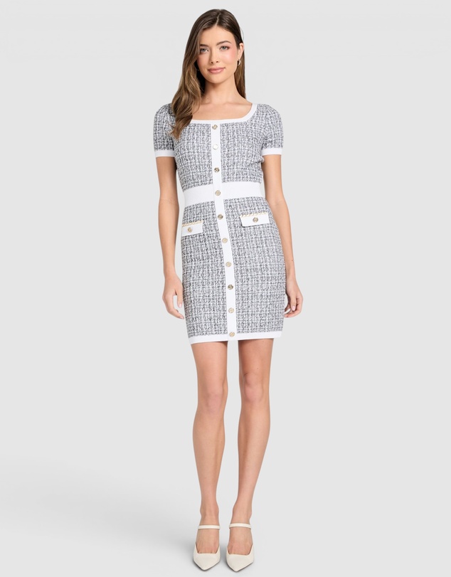 GUESS - Tweed Annabelle Sweater Dress