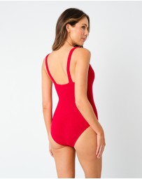 UNE PIECE - Crinkle Cut Square Neck One Piece Swimsuit