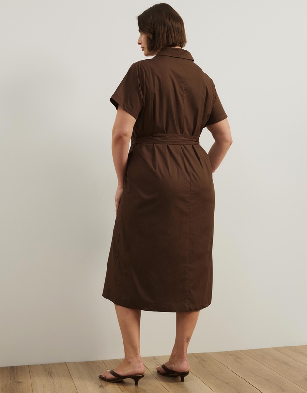 Atmos&Here Curvy - Mia Relaxed Midi Shirt Dress