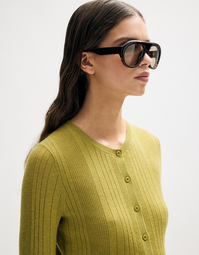 Minima Esenciales - Nori Merino Wool Cardigan
