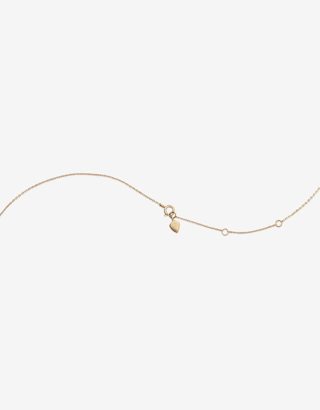 Michael Hill - Mini Puff Heart Necklace with .12TW of Diamonds in 10kt Yellow Gold and Rhodium