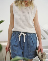 Ceres Life - Margot Mesh Knit Tank