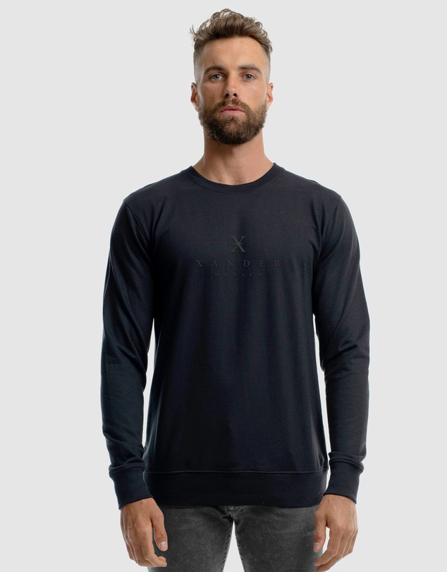 Xander - Monarch Mono Embroidery Crewneck
