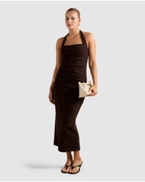 Forever New - Georgie Halter Neck Ruched Bodycon Dress