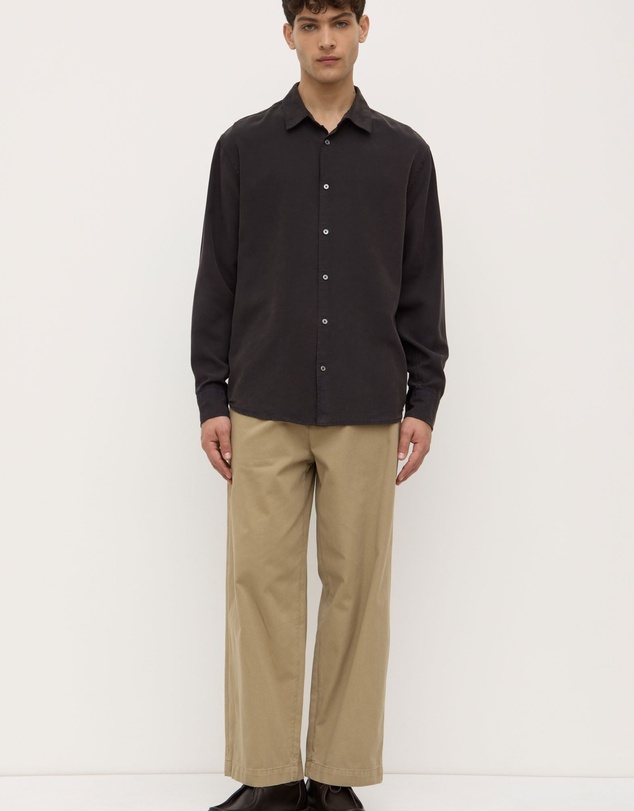 Revibe - Repaired Assembly Label Linen Mens Shirts L/S