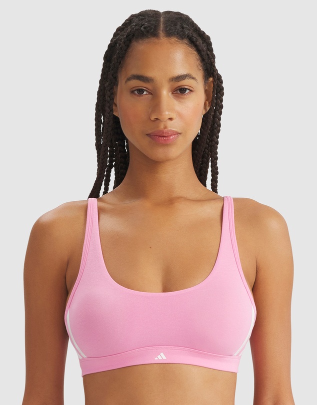 adidas Sportswear - Active Essentials Cotton 3 Stripes Scoop Bralette