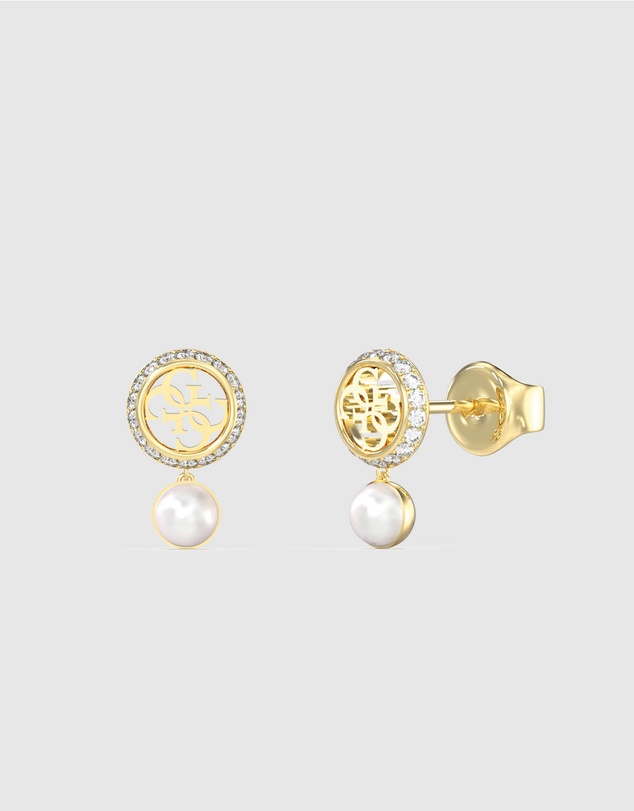 GUESS - Gold-Tone Tiny Pearly Stud Earrings