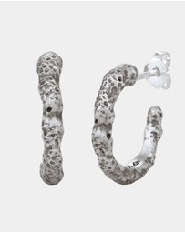 Haze & Glory - ICONIC EXCLUSIVE - Earrings Ultimate Hoop Stud Men 925 Sterling Silver