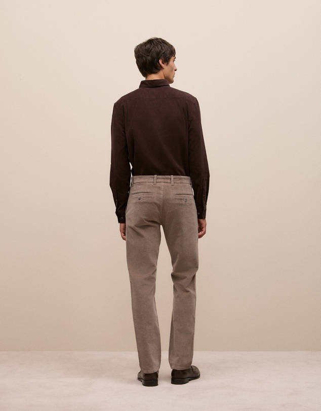 Trenery - Regular Fit Cord Classic Pant in Cinder