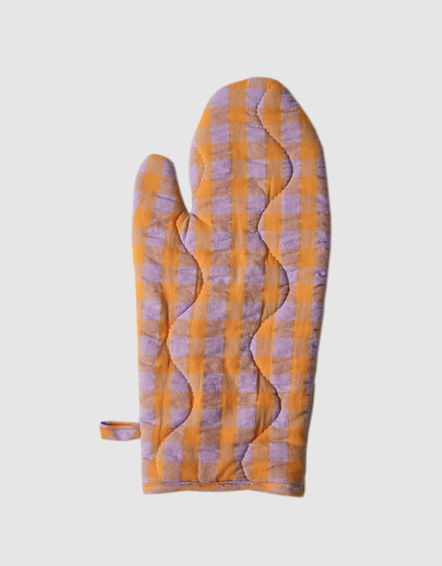Mosey Me - Kumquat Bloom Seersucker Oven Mitt
