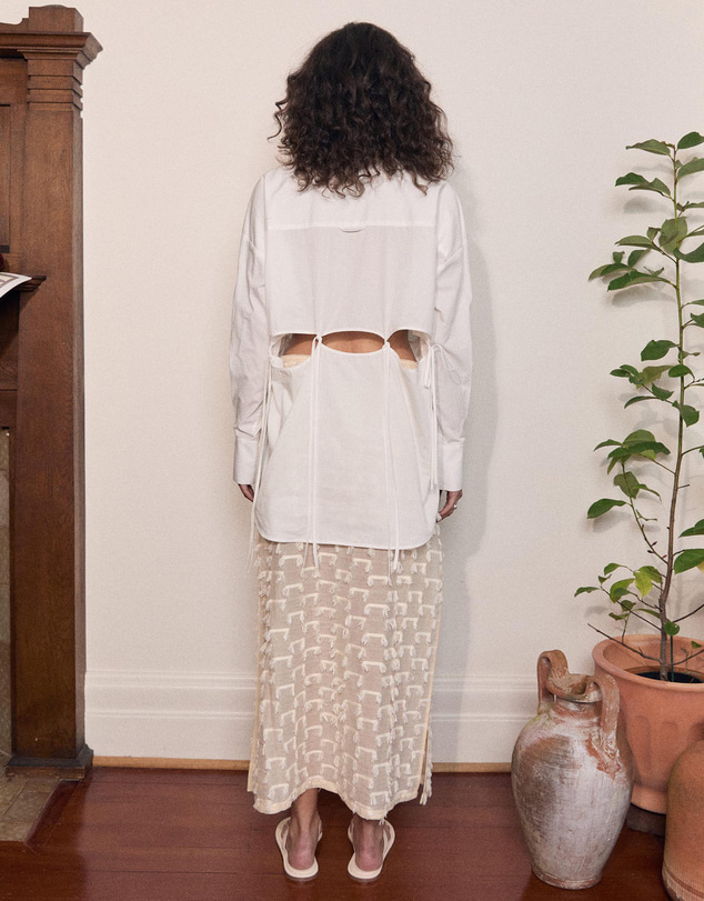 Varna - Rhea Tied Cotton Shirt