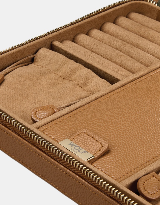 Wolf - WOLF Lauren Large Zip Case Caramel