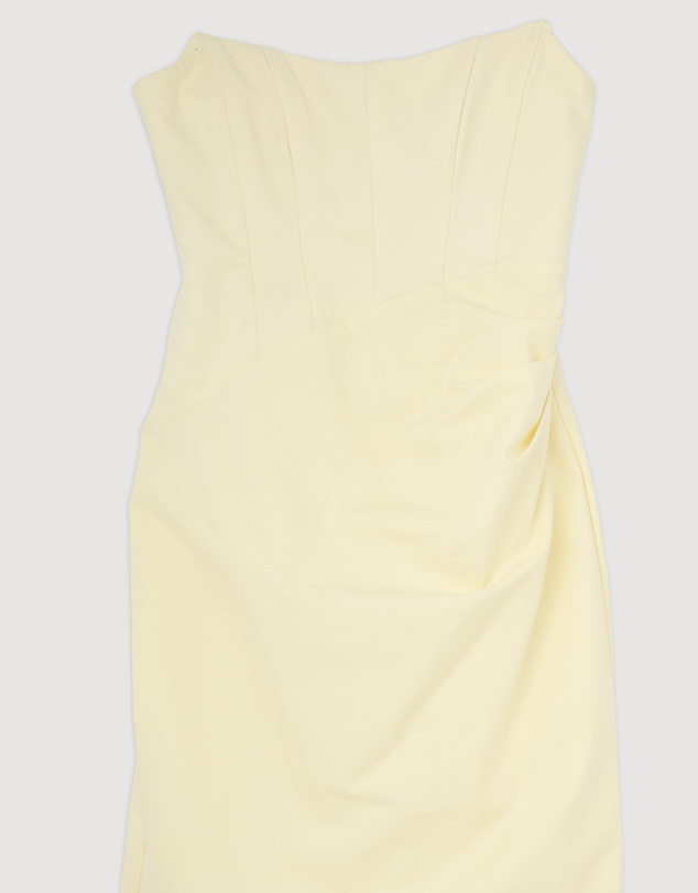 Revibe - Repaired Shona Joy Lani Strapless Corset Maxi Dress - AU 12