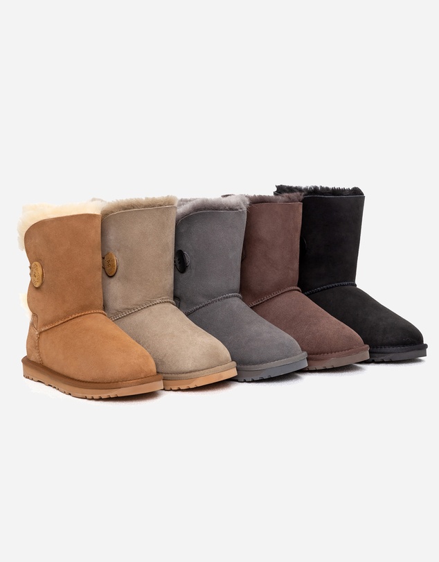Ozwear Connection Uggs - Ugg Classic Short Button Boots (Water Resistant)