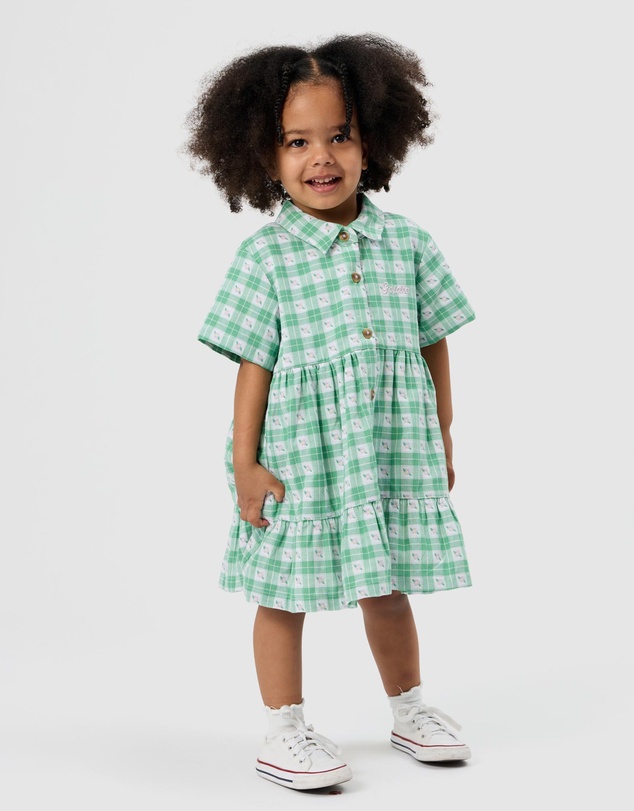 Goldie + Ace - Collared Tiered Dress - Babies-Kids